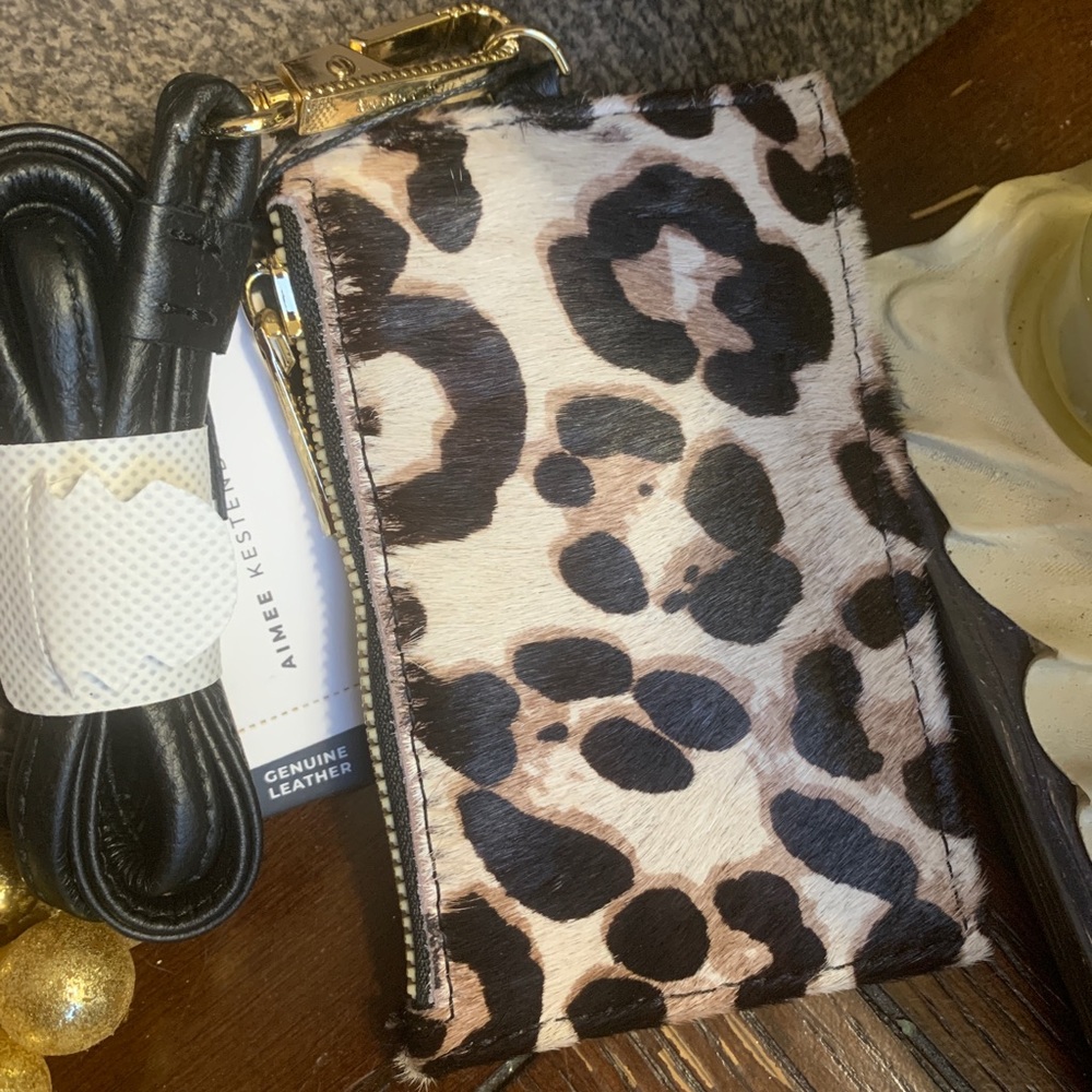 Authentic AIMEE KESTENBERG Leather/Calf hair lanyard/cc - Picture 2 of 8